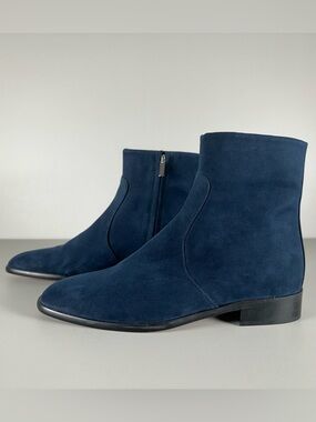 AERA Charli Vegan Flat Ankle Suede-Effect Boots